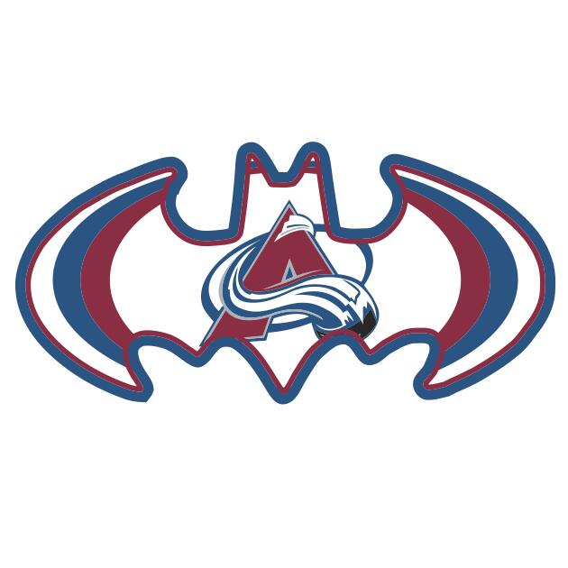 Colorado Avalanche Batman Logo iron on transfers...